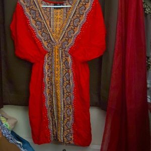 Retro V neck women’s blouse